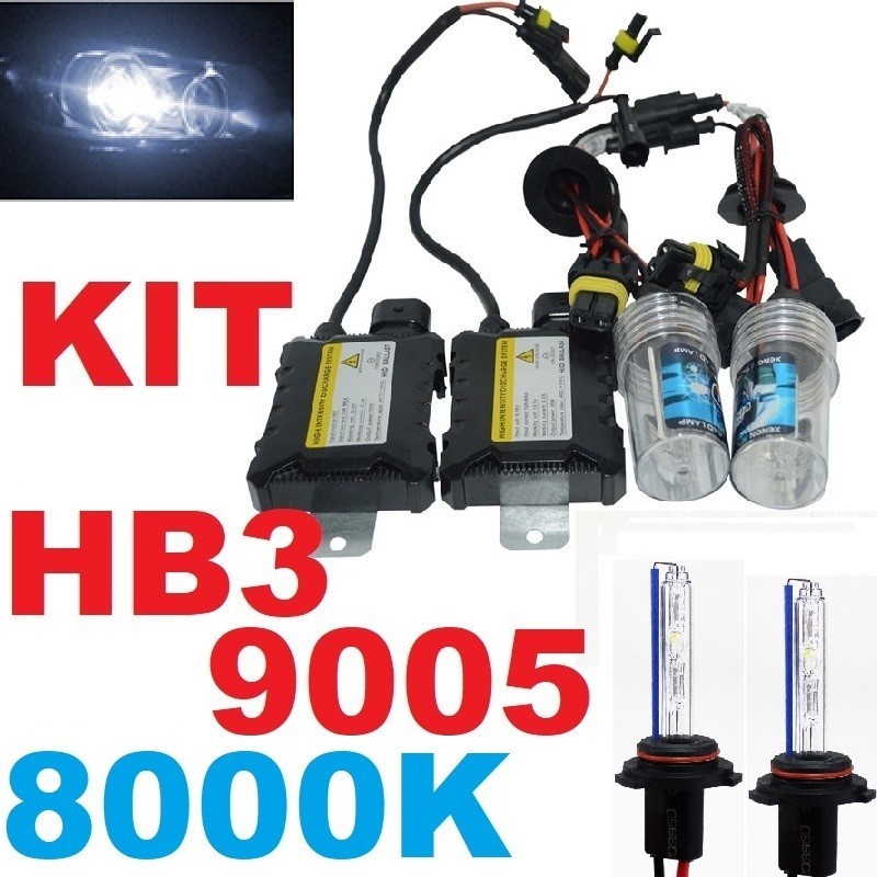 Kit de Xenon HB3 H10 9005 HIR1 9011 Blanco Azulado 8000K 35W - 55W
